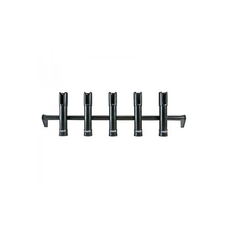 Barre porte cannes 5 cannes leaning post XL noir